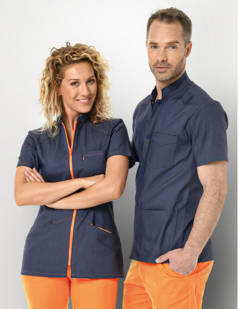 BLOUSE MEDICALE FEMME BONNIE Jeans couleur 2