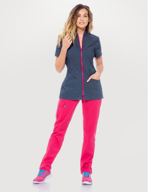 BLOUSE MEDICALE FEMME BONNIE Jeans couleur 2