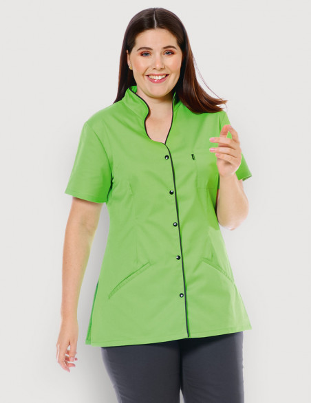 Blouse médicale femme Matilda Vert pomme-Ardoise by Belissa