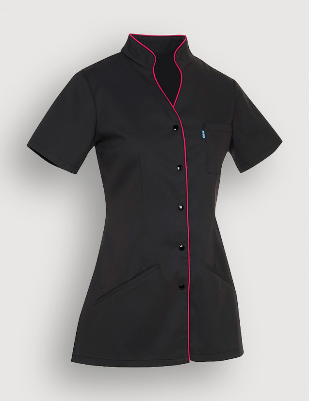 Blouse médicale femme Matilda Ardoise-Rose Framboise by Belissa