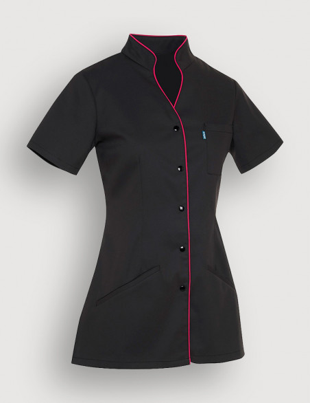 Blouse médicale femme Matilda Ardoise-Rose Framboise by Belissa