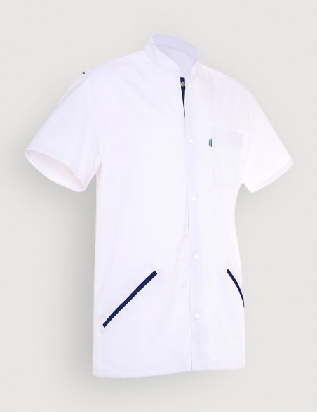 Blouse médicale homme Charly Blanc-Marine by Belissa