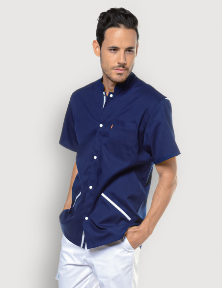 Blouse médicale homme Charly Marine-Blanc by Belissa