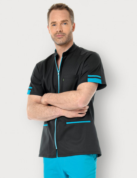 Blouse médicale homme Marley ardoise-océan by Belissa