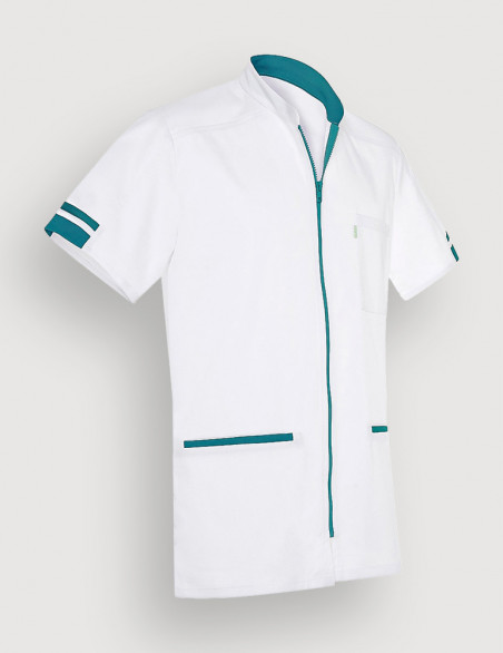 Blouse médicale homme Marley blanc-Canard by Belissa