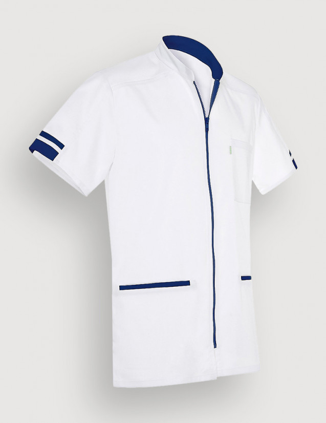 Blouse médicale homme Marley blanc-Marine by Belissa