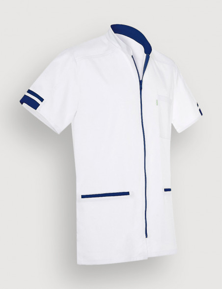 Blouse médicale homme Marley blanc-Marine by Belissa