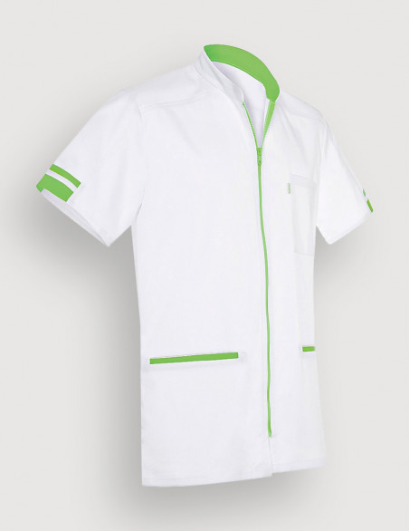 Blouse médicale homme Marley blanc-Pomme by Belissa