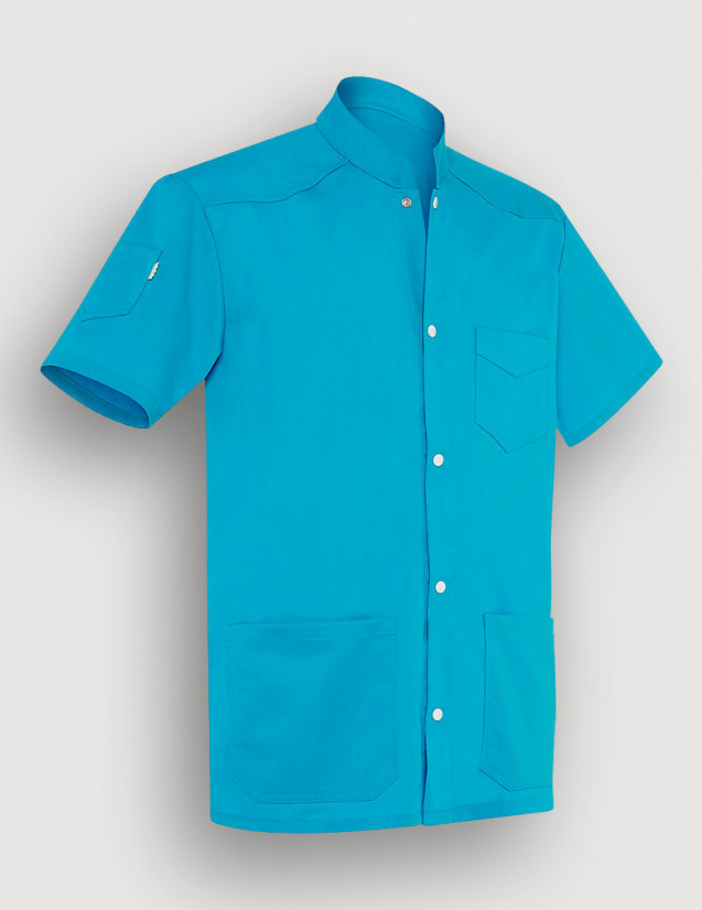 Blouse médicale Couleur pour homme Sam Bleu Océan by Belissa Blouse médicale Couleur pour homme Sam Bleu Océan by Belissa