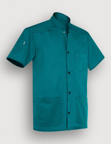 Blouse médicale Couleur pour homme Sam bleu Canard by Belissa