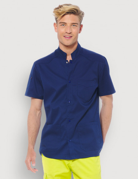 Blouse médicale Couleur pour homme Sam bleu Marine by Belissa