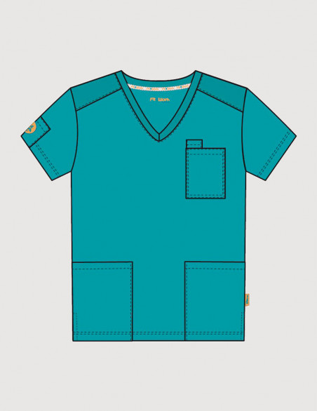 Tunique médicale homme Elton Medical Sportswear - Fit For Work by Belissa