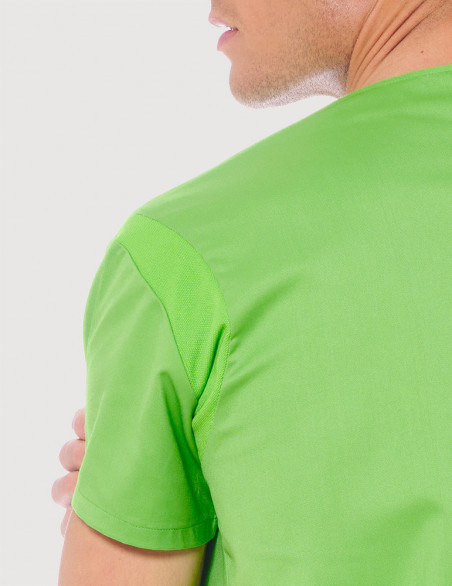 Blouse médicale unisexe Jules Vert Pomme Made in France by Belissa