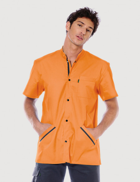 Blouse médicale homme Charly VAbricot-Ardoise Made in France by Belissa