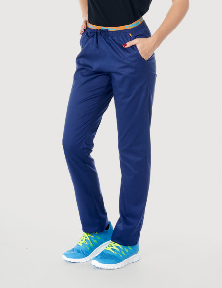 Pantalon médical femme Lara Marine - Fit for Work by Belissa