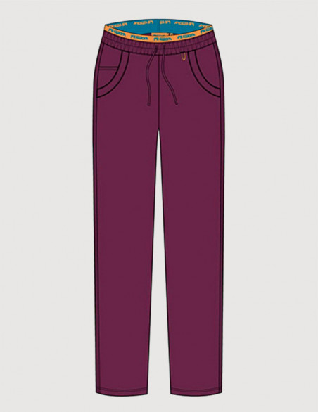 Pantalon médical femme Lara Lie de vin - Fit for Work by Belissa