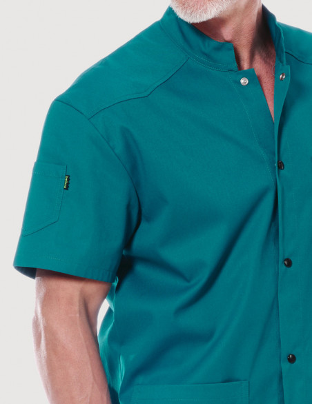 Blouse médicale Couleur pour homme Sam bleu Canard by Belissa