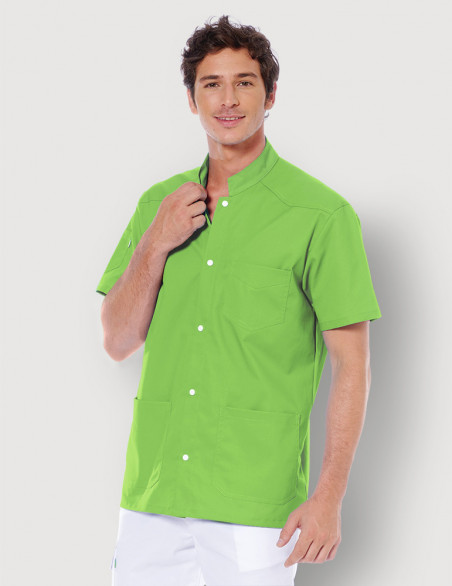 Blouse médicale Couleur pour homme Sam Vert Pomme by Belissa