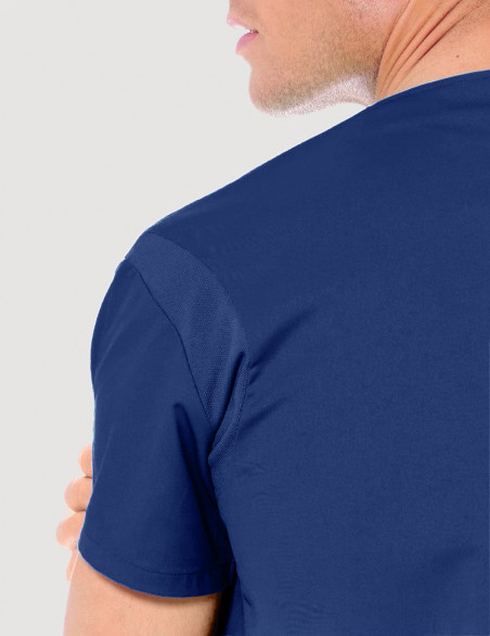 Blouse médicale unisexe Jules Bleu Marine Made in France by Belissa