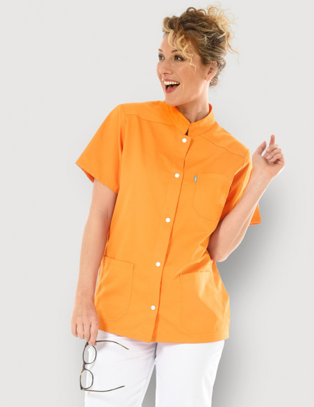 Blouse médicale mixte Claude couleur Abricot Made in France by Belissa