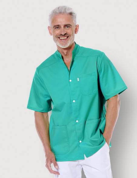 Blouse médicale mixte Claude couleur Emeraude Made in France by Belissa
