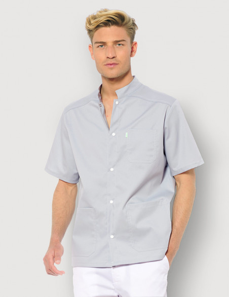 Blouse médicale mixte Claude couleur gris Made in France by Belissa