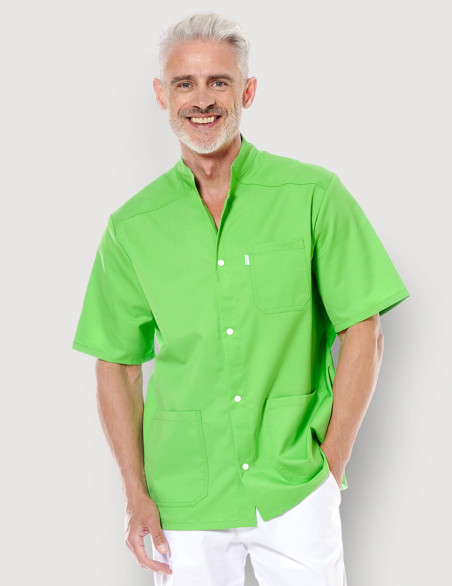 Blouse médicale mixte Claude couleur Vert pomme Made in France by Belissa