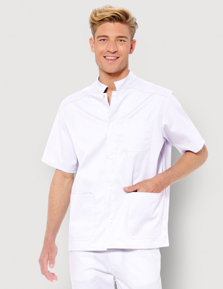 Blouse médicale mixte Claude couleur blanc Made in France by Belissa