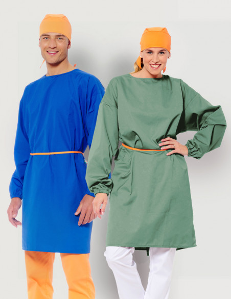 Surblouse protection textile réutilisable unisexe