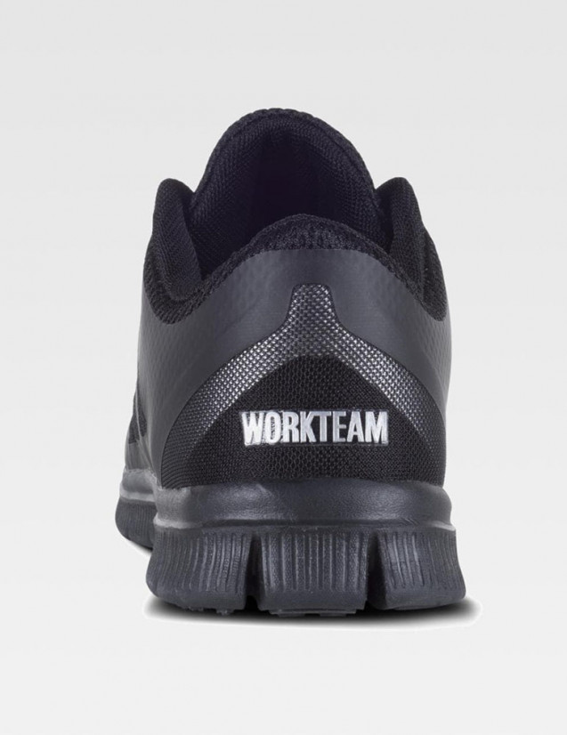 Sneaker médicale noire, vue arrière Sneaker médicale noire, vue arrière