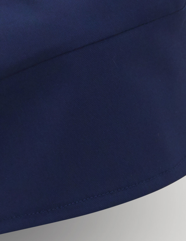 Calot chirurgien couleur Bleu Marine - Forme Bandana - Vue de détail - Marque Belissa