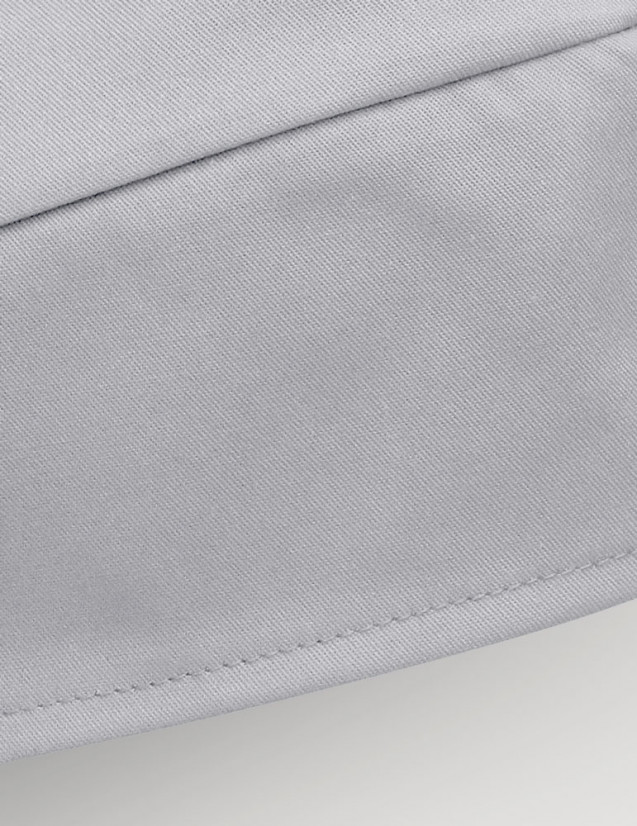 Calot chirurgien couleur gris - Forme Bandana - Vue de détail - Marque Belissa