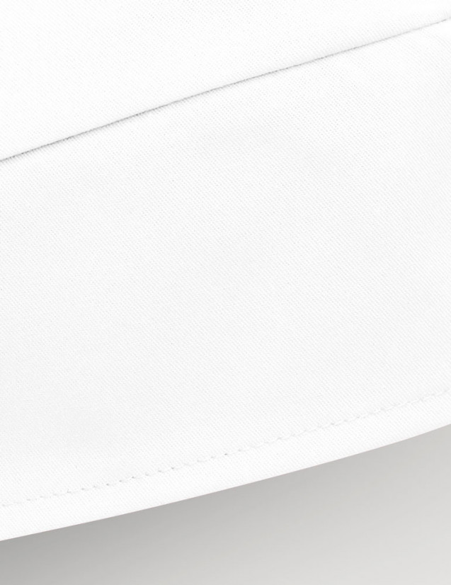 Calot chirurgien couleur Bleu blanc - Forme Bandana - Vue de détail - Marque Belissa