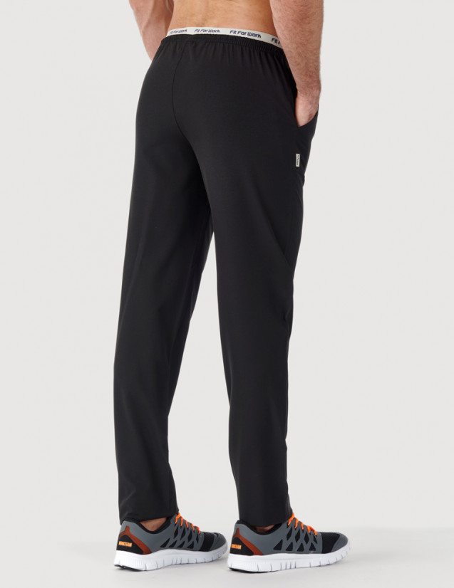 Pantalon médical noir - Vue de dos - Marque Fit for Work by Belissa - Medical sportswear