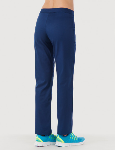Pantalon médical femme Luna by Belissa, couleur bleu marine, vue de dos