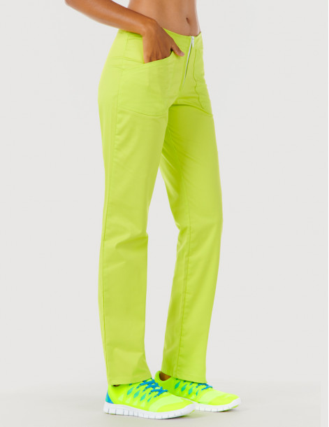 Pantalon médical femme Luna by Belissa, couleur bleu marine, vue de 3/4 face 2
