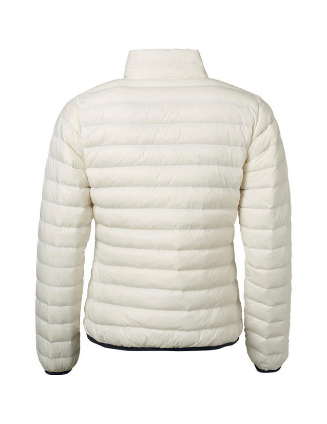 Veste matelassée couleur blanc - modèle femme - vue de dos Veste matelassée couleur blanc - modèle femme - vue de dos