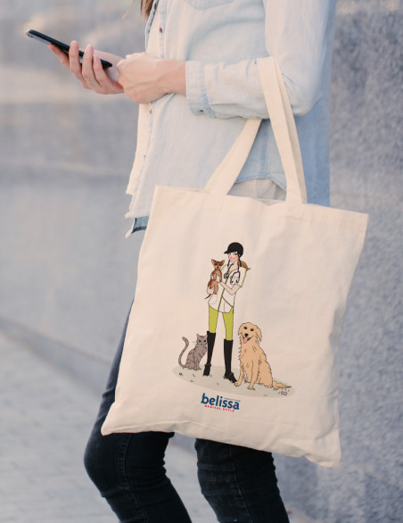 Tote bag Belissa Sweet Véto porté au bras
