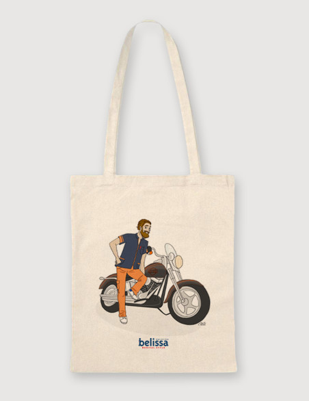Tote bag Belissa hipster biker