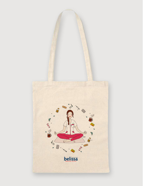 Tote bag Belissa Zen Pharma porté aux bras 2