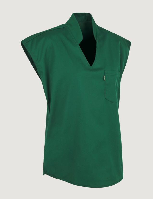 tunique médicale femme Iris - marque belissa - couleur vert forêt - vue ghost