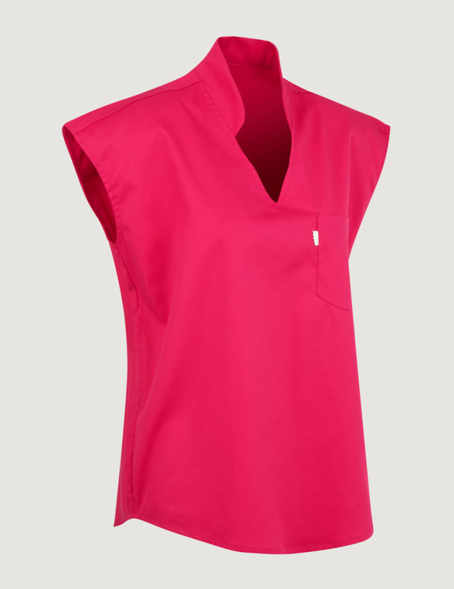 tunique médicale femme Iris - marque belissa - couleur framboise - vue ghost