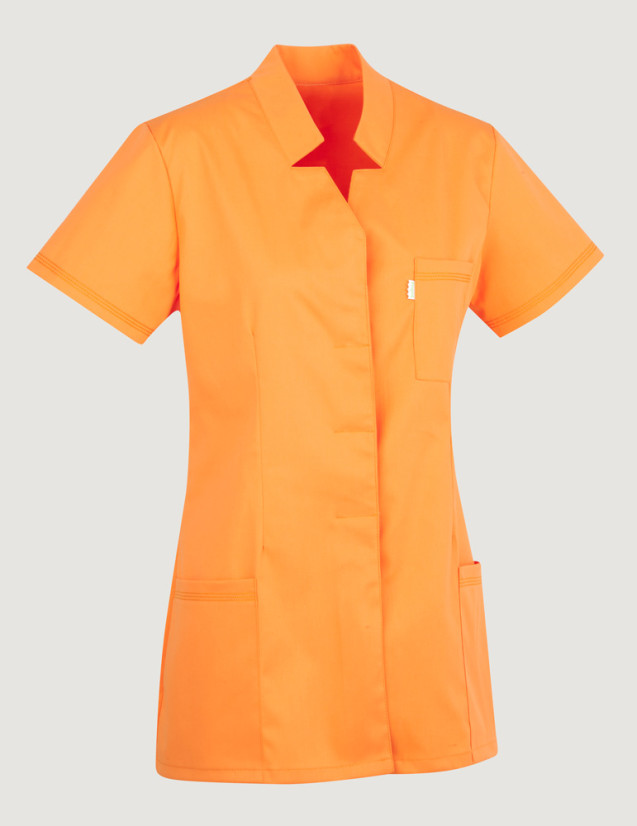 Blouse médicale Starla by belissa - Vue ghost - couleur abricot Blouse médicale Starla by belissa - Vue ghost - couleur abricot