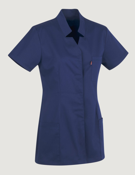 Blouse médicale femme Starla couleur marine - Vue ghost