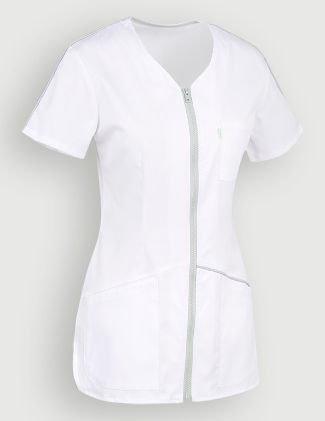 Blouse blanche Roma - Vue ghost - Marque Belissa