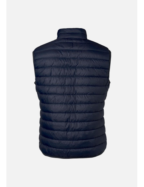 Gilet matelassé, bodywarmer, doudoune sans manche pour homme, couleur marine - vue de face ghost 2