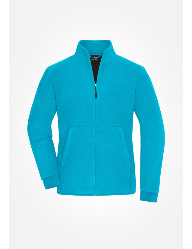 Veste polaire femme couleur océan. Vue ghost. Veste polaire femme couleur océan. Vue ghost.