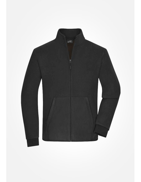 Veste polaire femme couleur noir. Vue ghost.