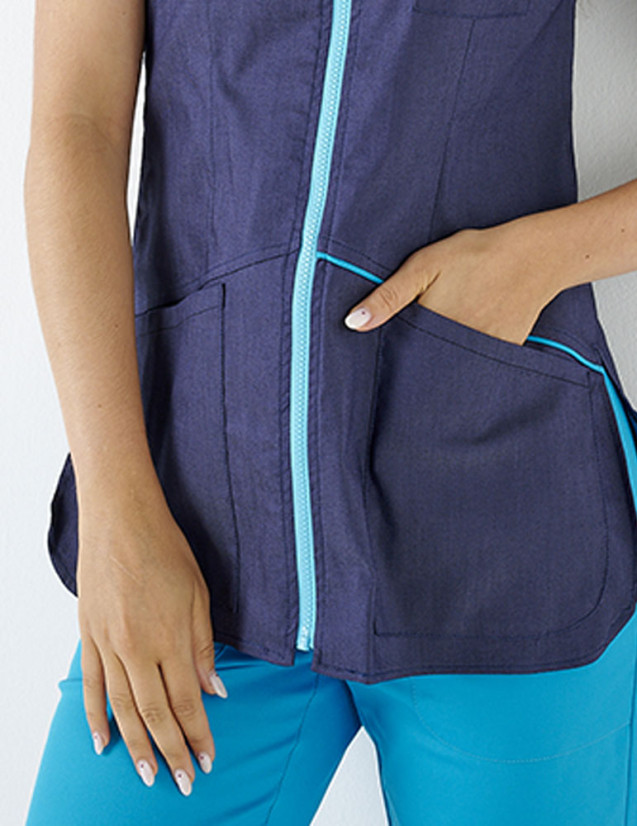 VIC - Blouse médicale femme "Jeans"