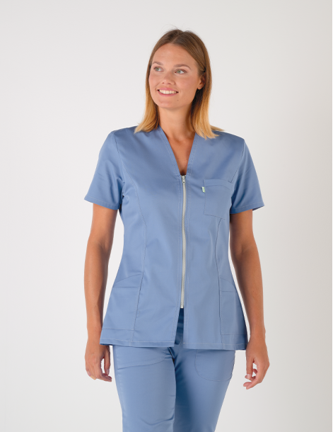 Blouse médicale femme Louise Cassis Made in France by Belissa 2